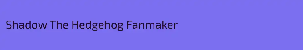 Shadow The Hedgehog Fanmaker